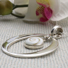 Hepburn and Hughes Shiva Eye Pendant | Circle Hoop | Sterling Silver