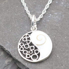 Hepburn and Hughes Shiva Eye Pendant | Yin and Yan | Circular | Sterling Silver