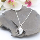 Hepburn and Hughes Shiva Eye Pendant | Yin and Yan | Circular | Sterling Silver