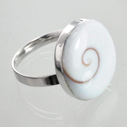 Hepburn and Hughes Shiva Eye Ring | Natural Oval Stones | Sterling Silver