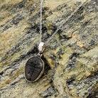 Hepburn and Hughes Trilobite Necklace | Small Fossil Pendant 18mm long | Sterling Silver