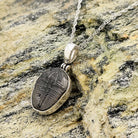 Hepburn and Hughes Trilobite Necklace | Small Fossil Pendant 18mm long | Sterling Silver