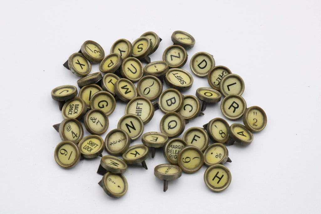 Hepburn and Hughes Type Writer Key Cufflinks in Sterling Silver
